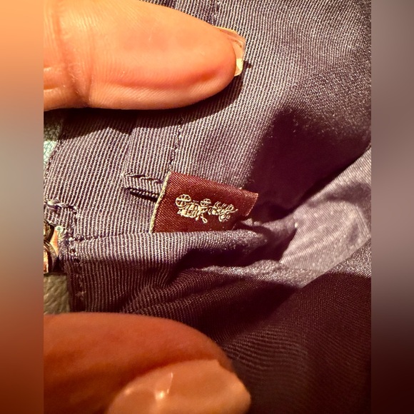 COACH CHALK HAWAIIAN FLORAL EMBROIDERY BEADED LARGE WRISTLET (LE) - Picture 15 of 15